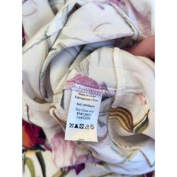 🌸 NWT Anthropologie (The Odells)  Romantic Floral Wrap Maxi Dress - Size M 🌸 - Picture 12 of 12